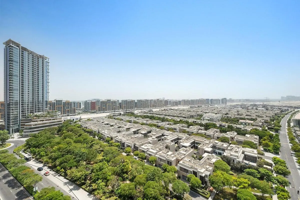 Luxurious 2Br Apartment In Sobha Hartland Greens Dubaj